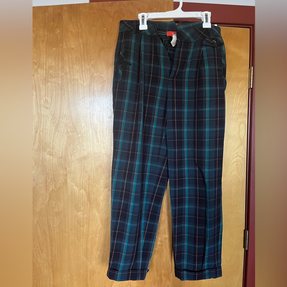 Plaid trousers from anrhropology